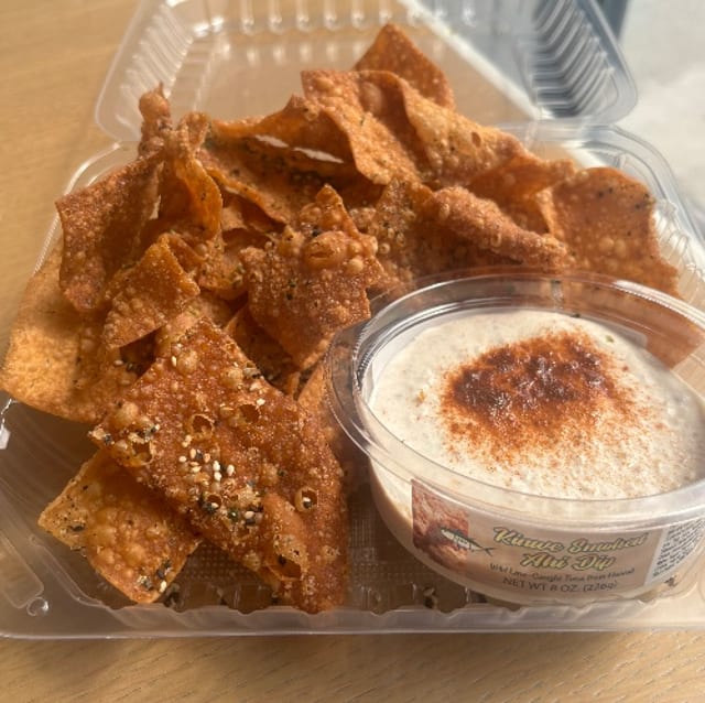 Chips & Smoked Ahi Dip.