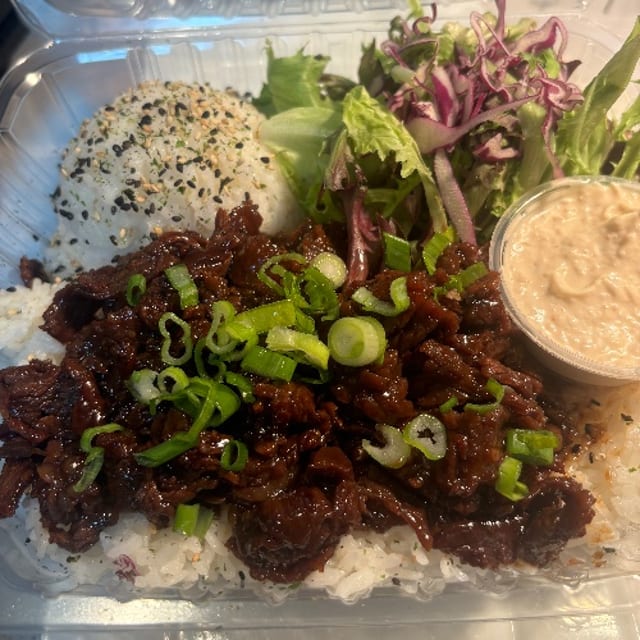 Teriyaki Beef Plate.